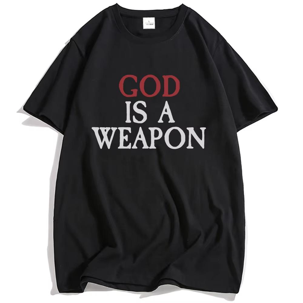 

God Is A Weapon Single 2025 Tee Falling in Reverse Band Graphic T-shirt Summer Cotton Hip Hop Streetwear Unisex Men Clothing Top 4XL