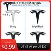 Auto Sticker Metaal voor Tesla Model 3 Model Y Auto Motorkap Logo Cover Embleem Sticker Styling Auto Carrosserie Achterklep Badge Acc