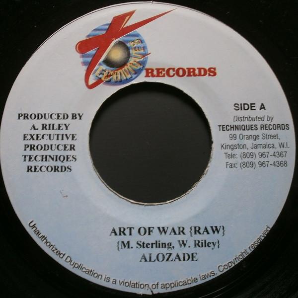 

7inch Record ALOZADE Art Of War NONE Techniques 2001 Jamaica Reggae Ska Dub Used