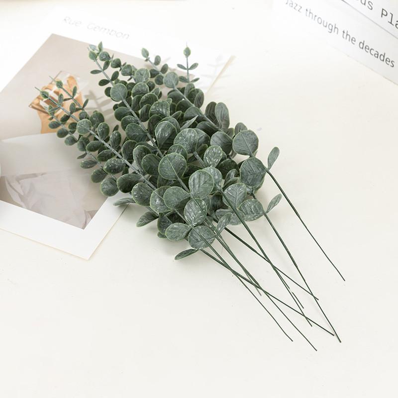 Globulus Leaf Eucalyptus Simulation Green Plant Decoration Arrangement Flower