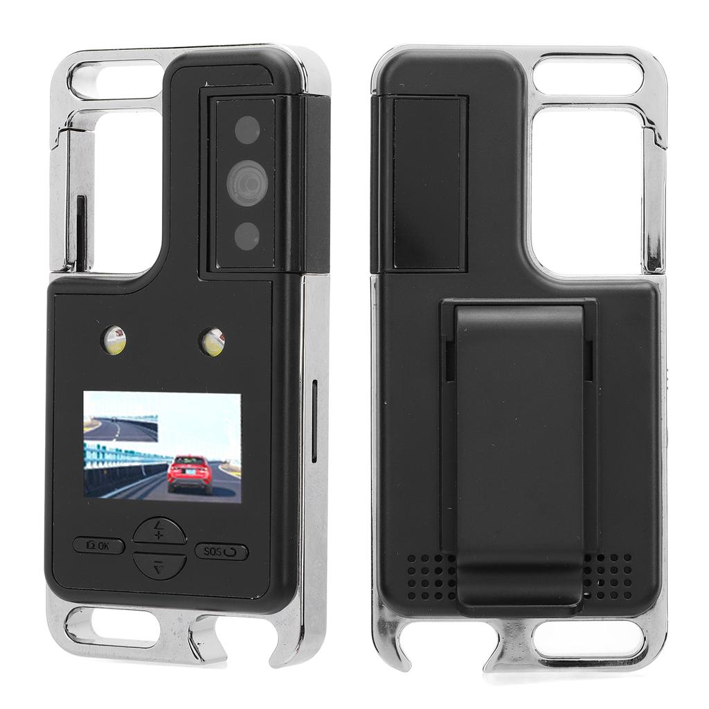 2K Camera 180 Degree Rotatable Lens 1.14 Inch Screen Back Clip Outdoor Cycling Video Recorder with 3