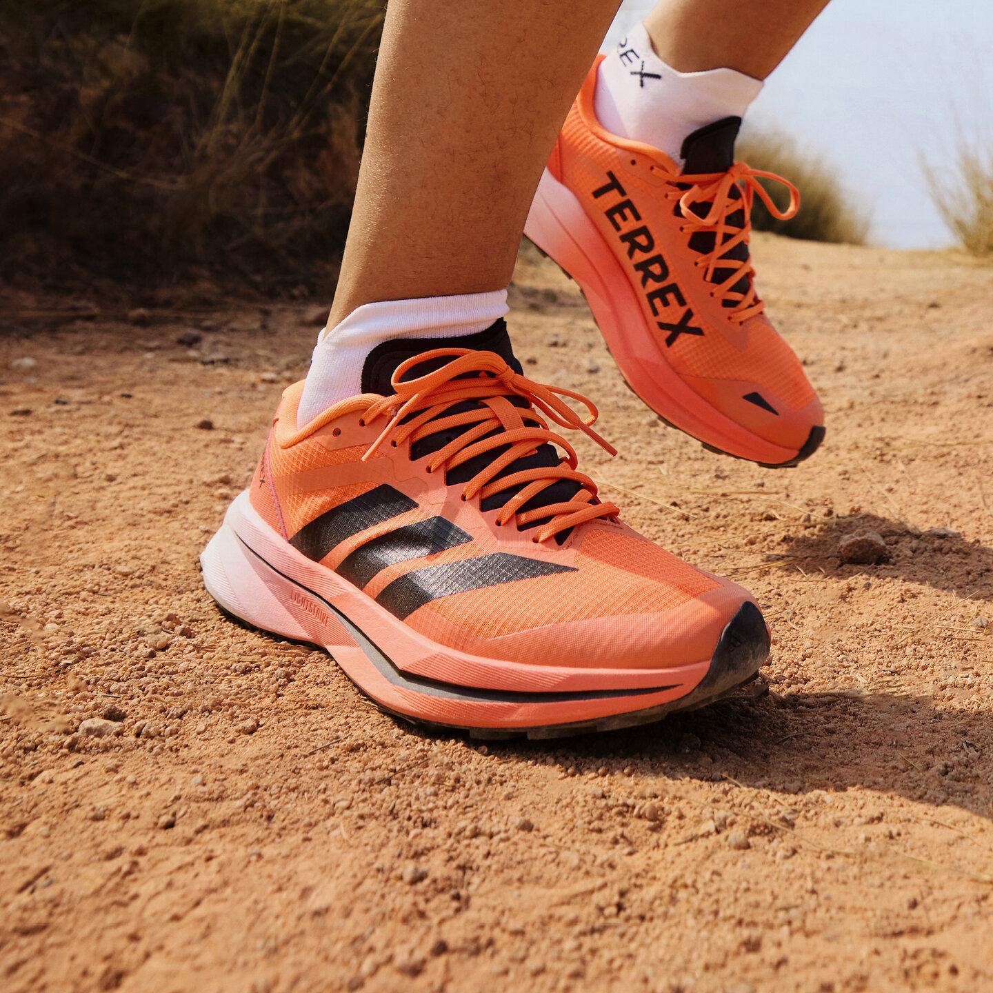 Adidas Agravic Trail Running Shoes Unisex Orange Black 36