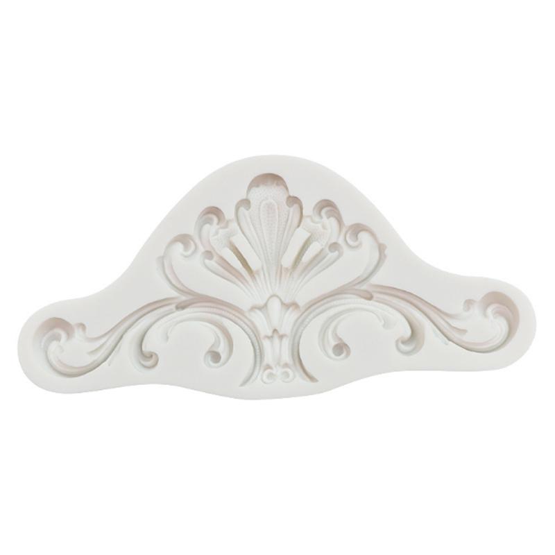 Blomsterranke Relief Silikonformer DIY Kakekant Fondant Kakedekoreringsverktøy Sugarcraft Sjokolade Leire Godteriformer