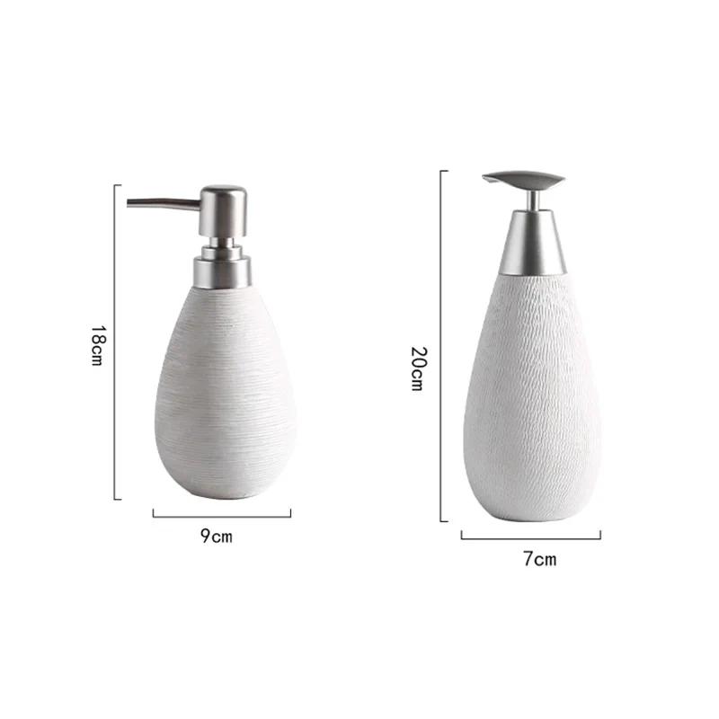 Ceramic Hand Sanitizer Bottle Lotion Bottle home decoration Shower Gel Bottle Soap Dispenser Lotion Container Bathroom Products