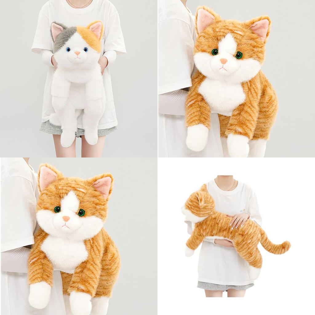 Cute Realistic Cat Plush Toy With Soft Pp Cotton For Kids Birthday Gift