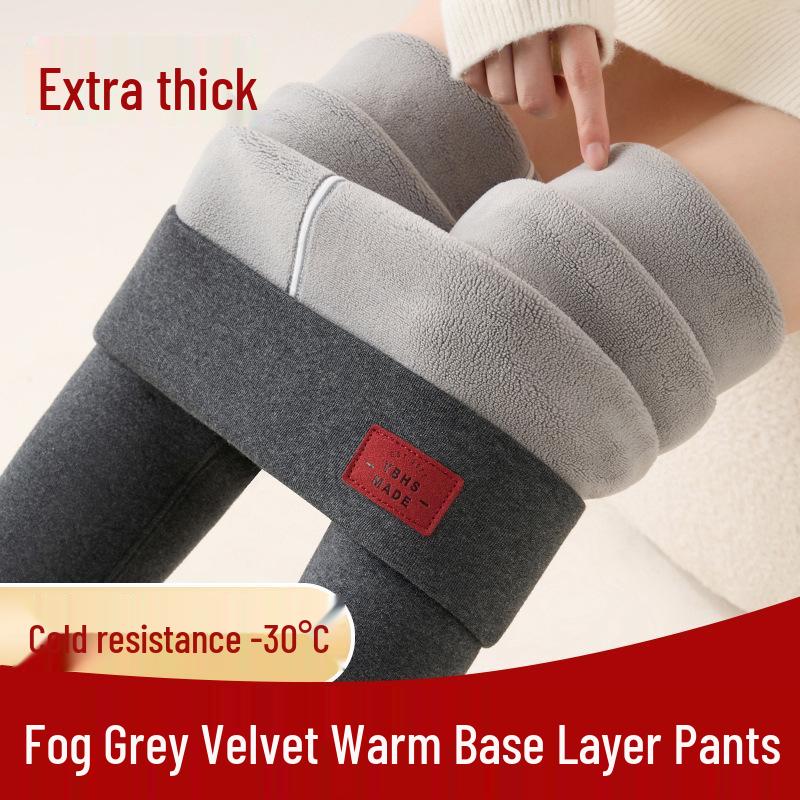Women's High Waist Extra Thick Velvet Leggings: Slimming Warm Winter Pants