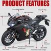 Large 1:9 ZX-10R Honda CBR1000RR Motorcycle Model Toy Linkage Steering Shock Absorption Motor Models Children's Best Toys