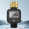 Water Consumption Test Meter Brass Inlet Multifunctional Water Meter Electronic Water Meter Sensor for Watering Irrigation Hose