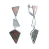 Silver Earrings with Natural Mother-of-pearl (2041825)