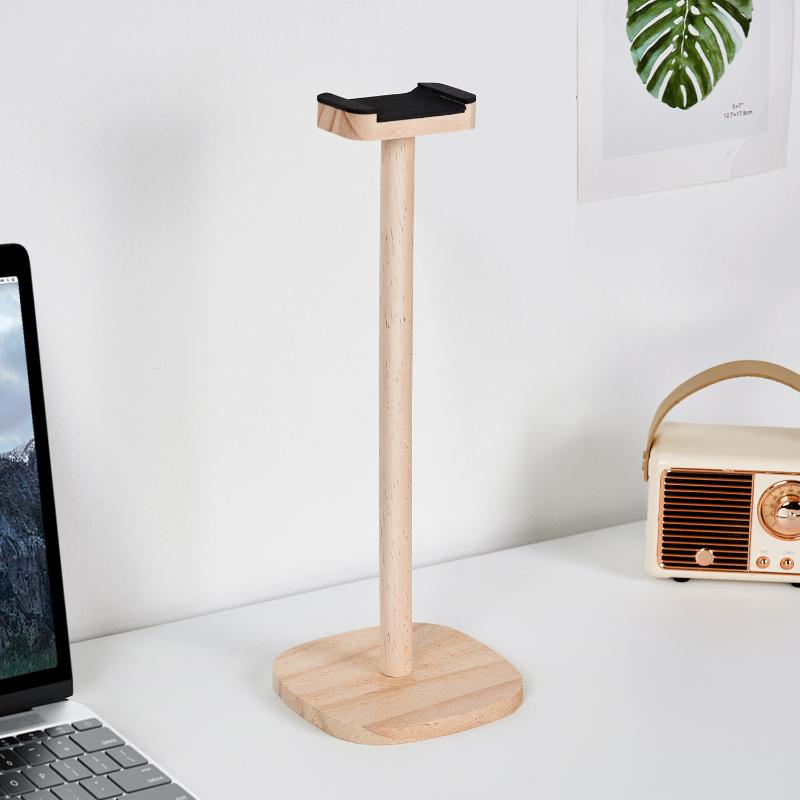 1 Stück Universeller Kopfhörerständer mit Basis, Holz-Headset-Aufbewahrungsregal, Multifunktionaler abnehmbarer Kopfhörer-Hänge-Ständer, Zubehör
