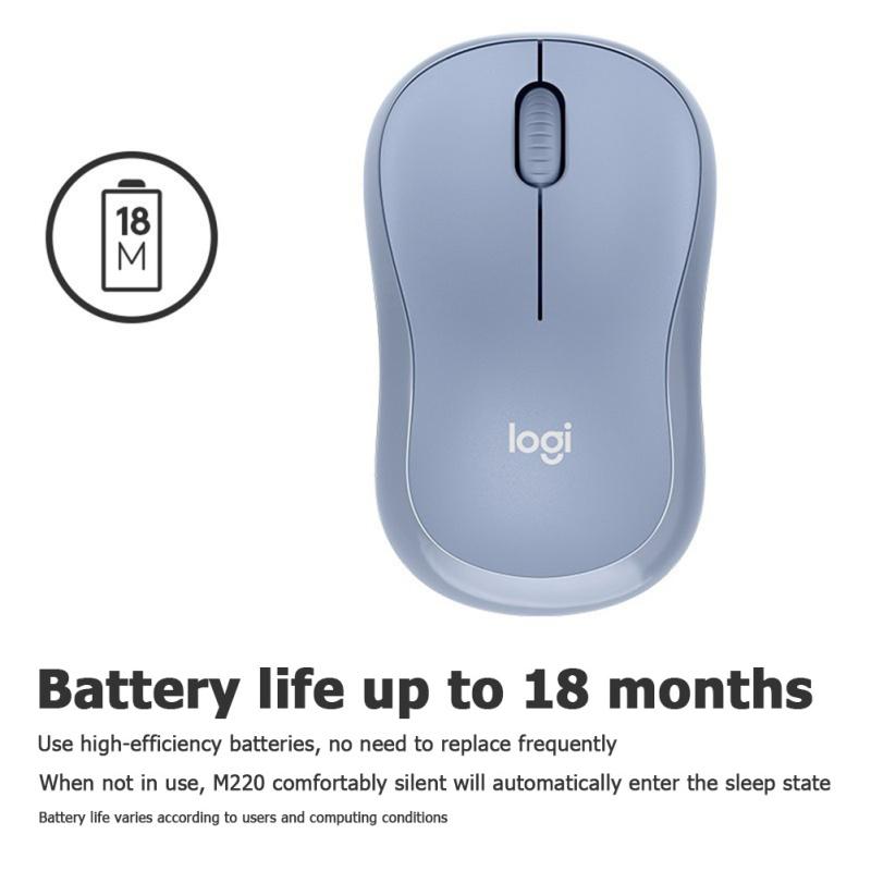 Logitech M221 Wireless Mouse Silent 3-button 1000dpi With 2.4ghz Optical Computer Mouse With USB