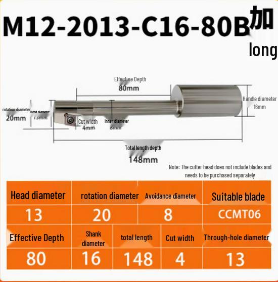 Eccentric Chamfering & Back Boring Countersink CNC Milling Cutter