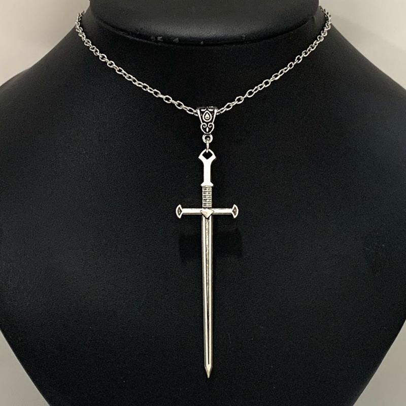 New Sword Necklace Dagger Necklace Sword Pendant Pagan Gothic Witchcraft Spells Witchcraft Witches Medieval Jewelry