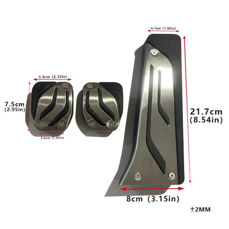 For BMW X5 X6 F15 F16 E70 E71 E72 2008~2018 Car Foot Pedals Cover Accelerator Brake Pedals Kit Non-Slip Mat Interior Accessories