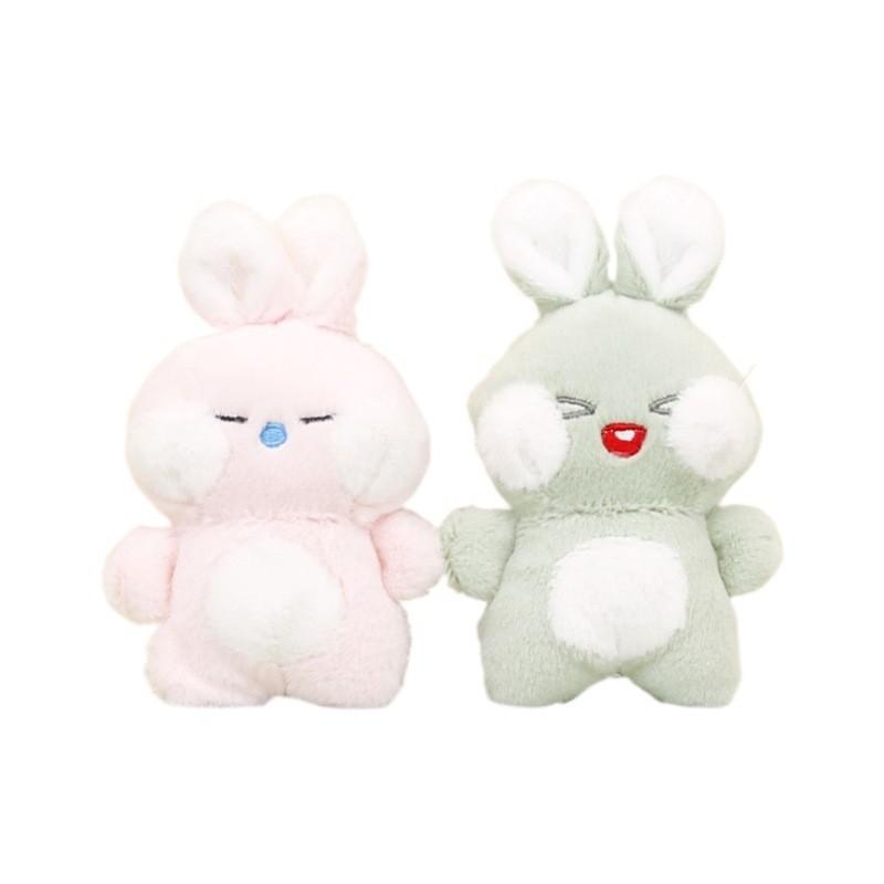 Adorable Plush Bunny Keychain Soft Rabbit Doll Wedding Favor Bag Charm