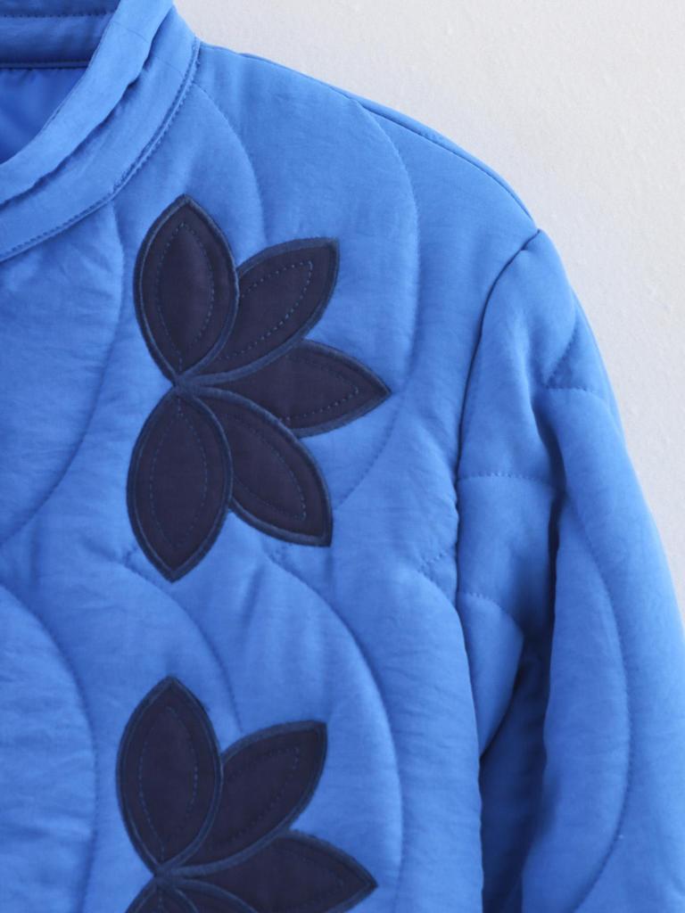 Women's Floral Quilted Embroidered Cotton Jacket - Versatile Casual Fashion (Autumn/Winter 2025) X5067