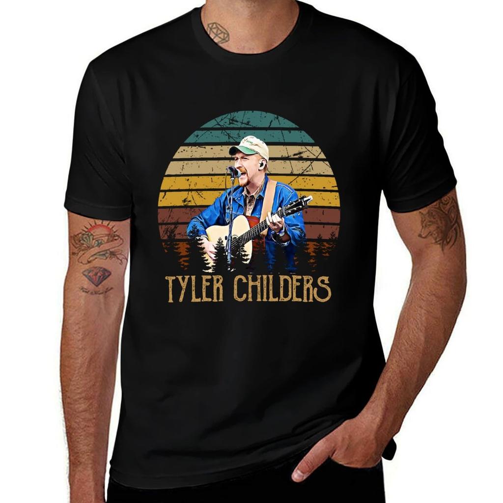 Vintage Music Tyler Childers Tour T Shirt T-Shirt Basic Tee Shirt for Everyday Outfit