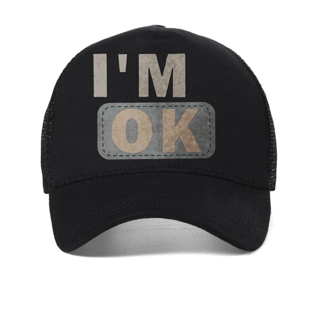 Motorcycle I Am Very Good Alphabet Creative Simple Versatile Baseball Cap Fashion Women's Casual Mesh Snapback Hats Trucker Hat