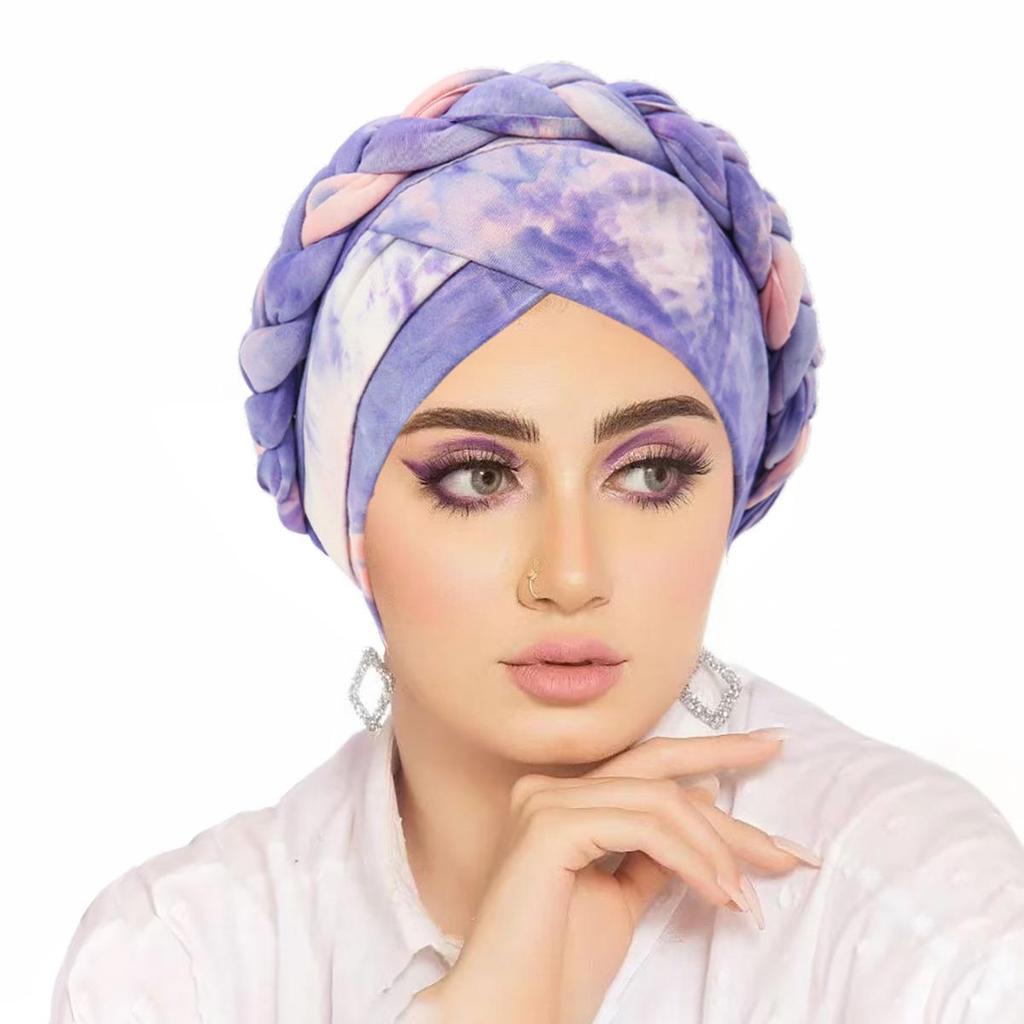 Muslimische Frauen Zopf Hijab Turban Chemo Stretch Mütze Kopftuch Islamische Haube Kopfbedeckung Mütze Abdeckung Hut