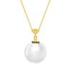 Zhou Dasheng Auspicious Chalcedony Peace Buckle Necklace