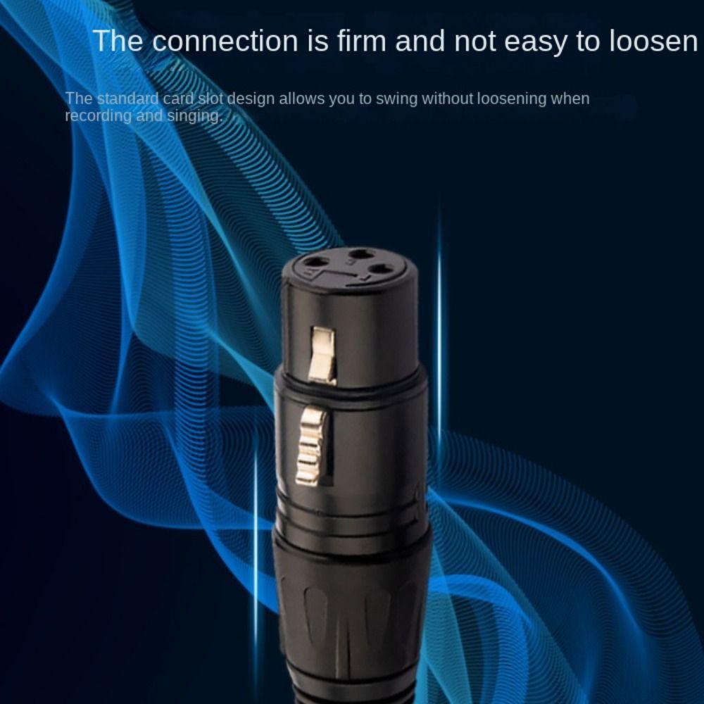 Balanced Speaker Mic Adapter Cable Nylon Braided Balanced Analog Mic Cord KTV