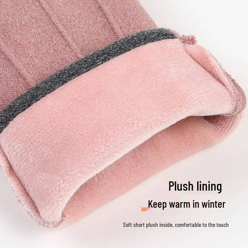 Women's Winter Windproof Touchscreen Non-slip Gloves for Outdoor Riding