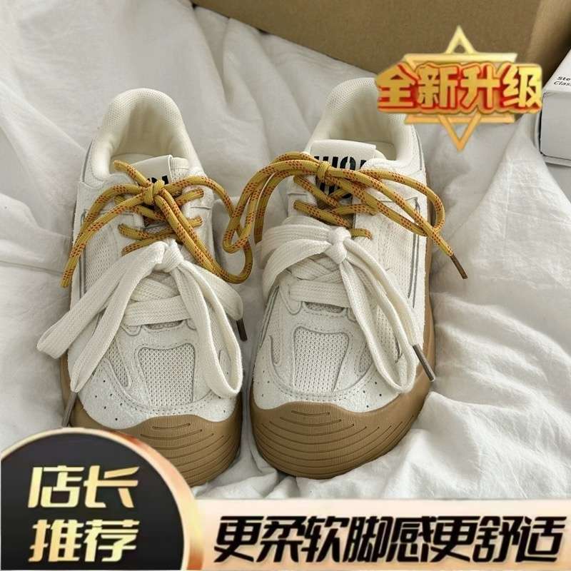 American retro board shoes women's 2025 summer new versatile little white shoes ins breathable niche student casual board shoes