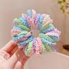 50pcs Girls Candy Color Hair Ties Elastic Hair Band Baby Cute Trendy Comfortable Headwear Hair Ties Kid Hair Accessories