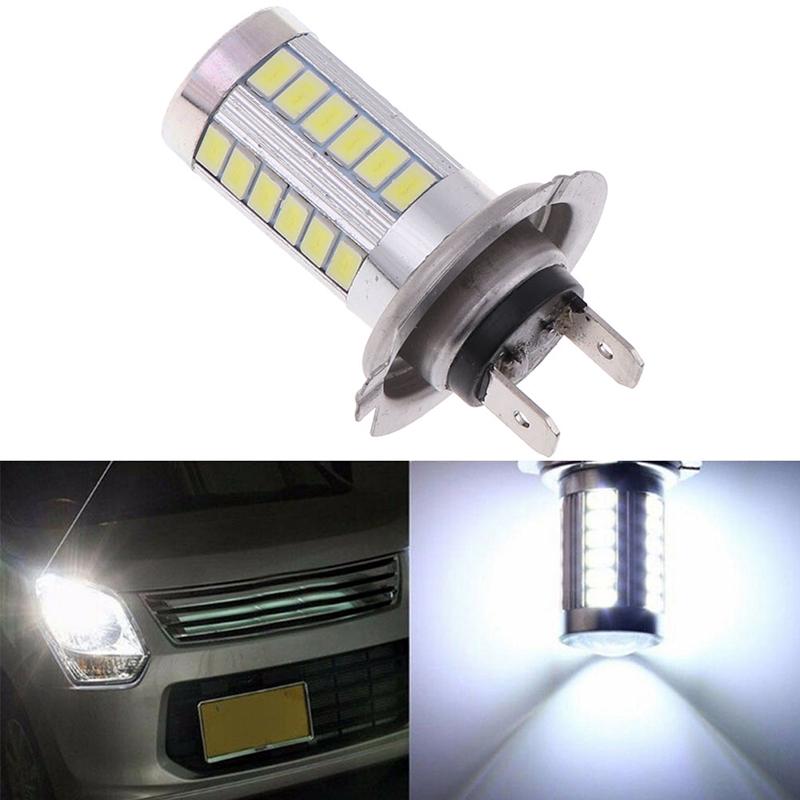 1Pc H7 5630Smd White 660Lm 33 Led Light Car Fog Head Light Driving Bulbs