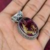 Copper Tourmaline Handmade Gemstone Pendant, 925 Solid Sterling Silver Pendant Antique Jewelry, Love Forever Gift