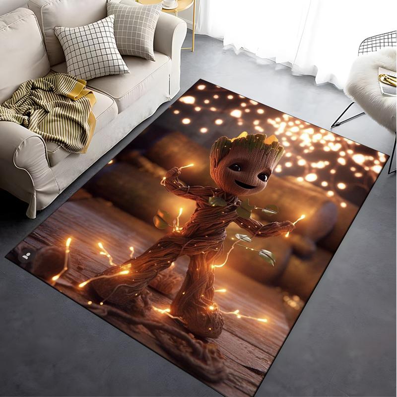 Disney Groot Cartoon 3D Printing Large Area Rug Carpets for Home Living Room Bedroom Sofa Doormat Kids Floor Mats Gift Potdemiel