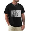 Cello Player Drawing TShirt Graphic Tee Shirt Boys Whites Black T Shirts for Men