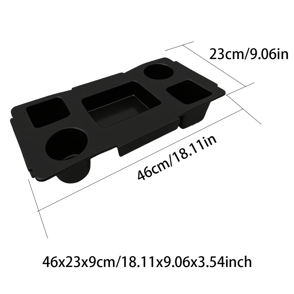 Top Cup Holder Tray Waterproof EVA Storage Lid Multifunctional Bag Top Storage Tray 5 Compartment for Camping Travel