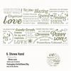 Twilight Die-cut Tape: Cloud Series Light Retro English Journal Decoration