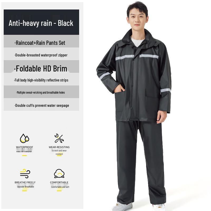 KarLot Reflective Knitted Rain Suit Set L-XXXXL