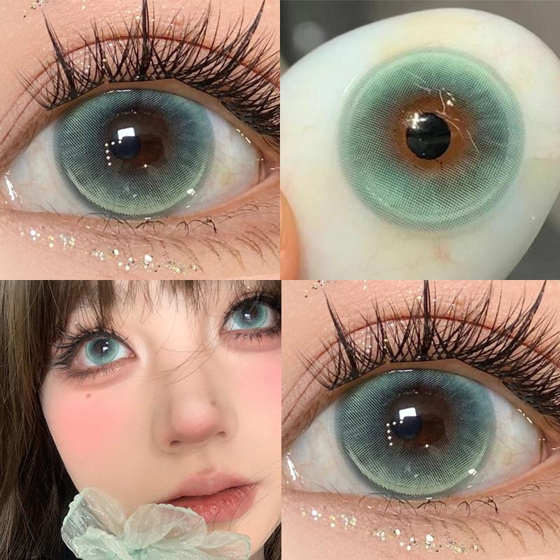 MILLCREEK Blaue Kontaktlinsen 14,5 MM Chamäleon-Serie Cosplay Halloween Augen Kosmetische Kontaktlinsen Weiches Komfort-Hydrogel