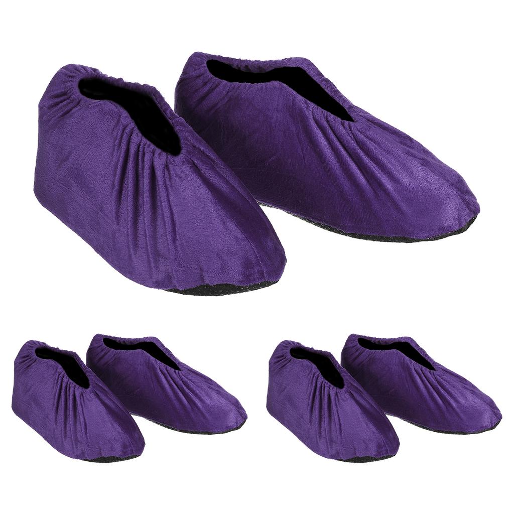 Shoe Covers 3/6/10 Pairs Reusable Non Slip Shoe Protector Covers Velvet Washable Soft Shoe Cover for Household Office