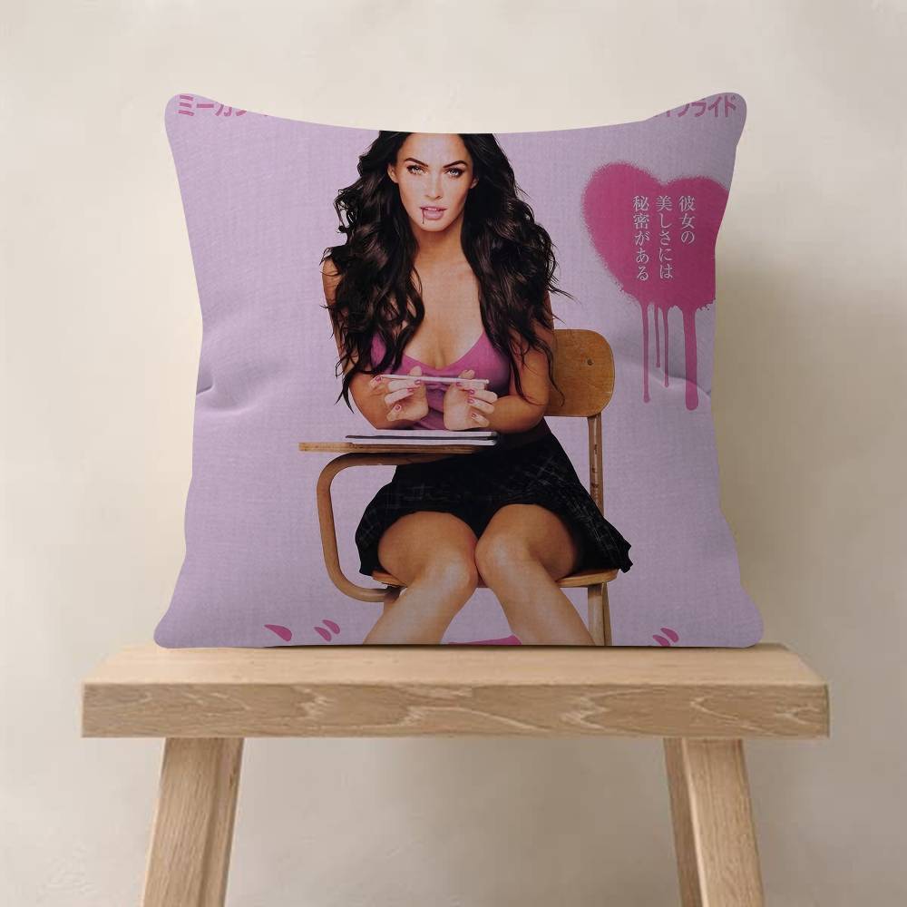Jennifers Body Megan Fox Actor Cushion Cover Decorative Pillow Sofa Home Decor Case Pillow Cases