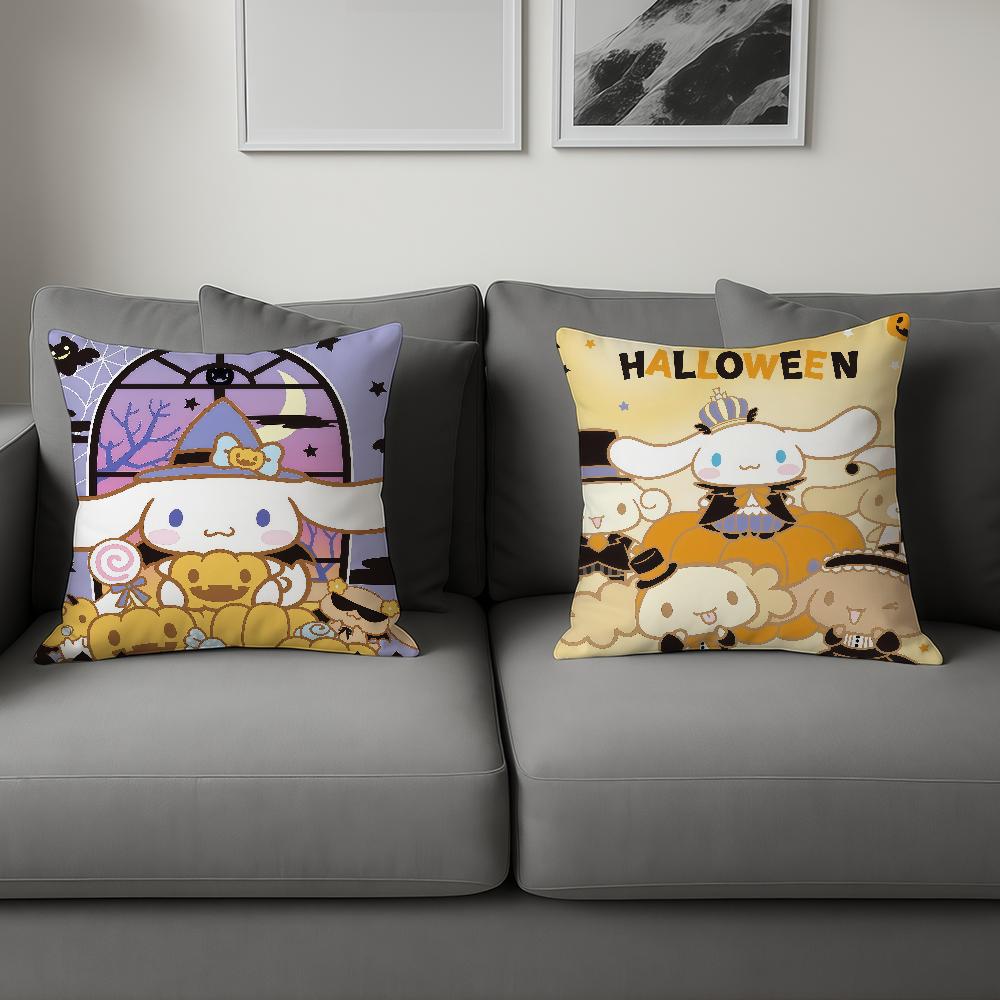 Cushion Cover Soft Pillow Art Case For Sro Sofa Living Room Halloween C-Cinnamoroll Home Kawaii Decor Protective Cartoon Covers