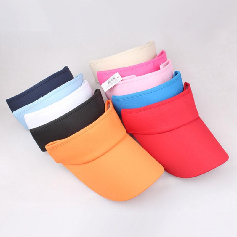Customized Logo Printed Visors For Men Women Empry Top Hats Ladies Outdoor Sports Tennis Sunhat Breathable Cap Gorra Wholesale
