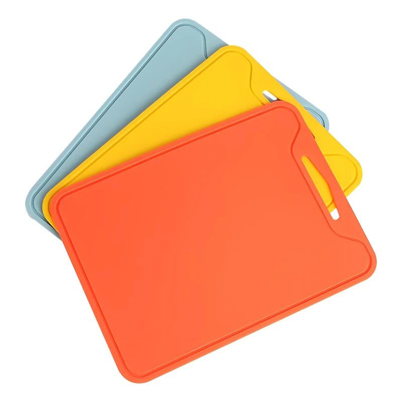 Reversible Silicone Cutting Board Non-slip Kitchen Mat for Meat and Vegetable Dishwasher Safe Chopping Board for Outdoor Camping