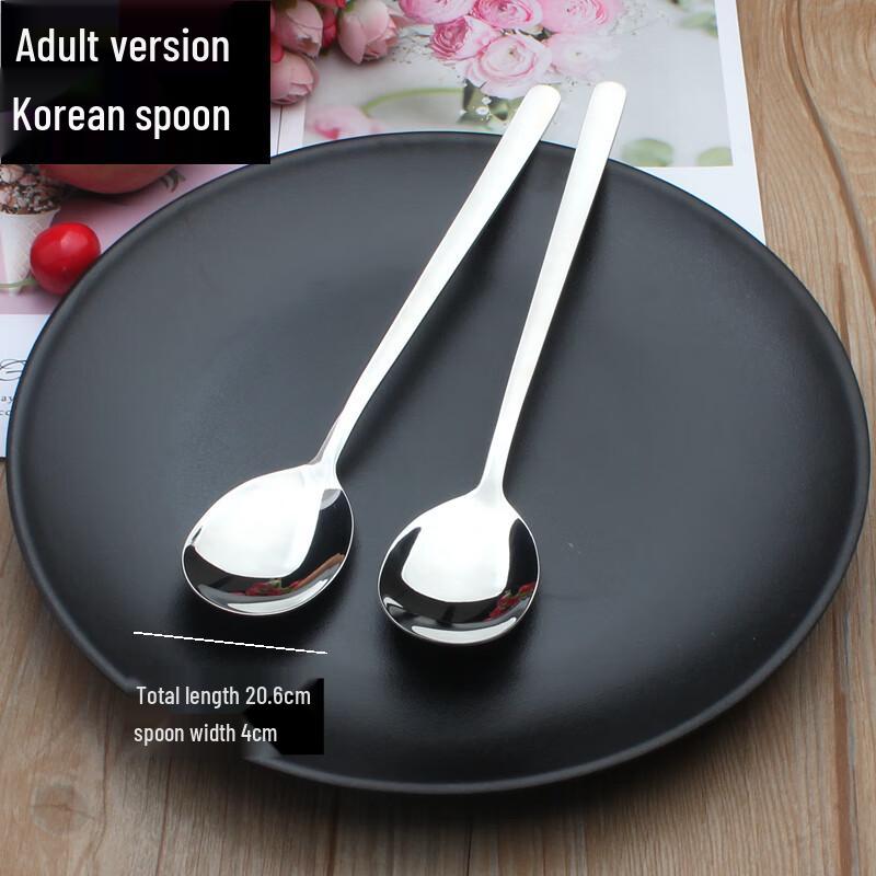 Zhaoran Korean Style Stainless Steel Dinner Spoon Set