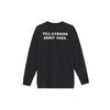 Vans Alphabet Sports Running Fitness Training Comfortable Breathable Casual Long Sleeve T-Shirt Men Tops Black VN0A54NWBLK