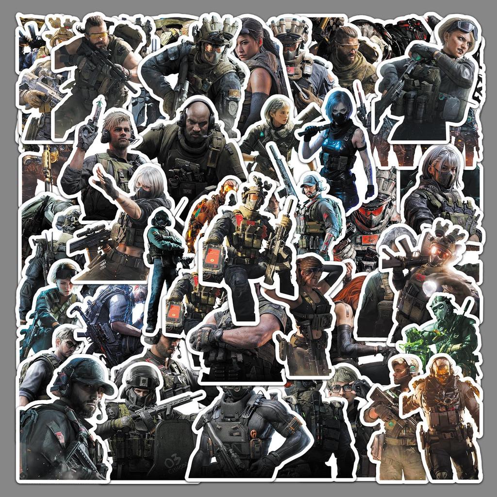 Delta Force Shooting Game Stickers - 50 Cool Trendy Designs for Computers & Water Bottles