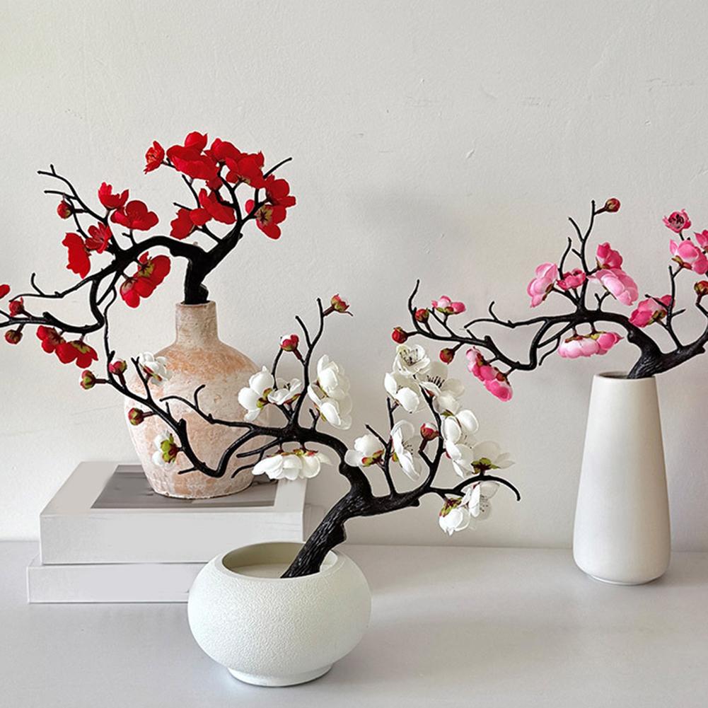 Artificial Flowers Indoor Decoration Plum Blossom Bouquet Good Materials