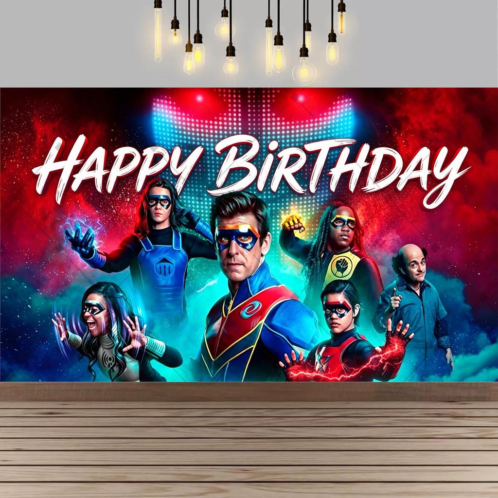 Henry Danger Birthday Party Backdrop Kids Superhero Party Photo Background Happy Birthday Banner Photography Decoration267