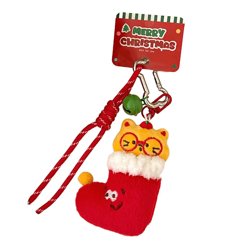 Cute Christmas Plush Doll Pendant Versatile Backpack Pendant Keychain Doll Pendant Santa Claus Elk Pendant Ornament Gifts