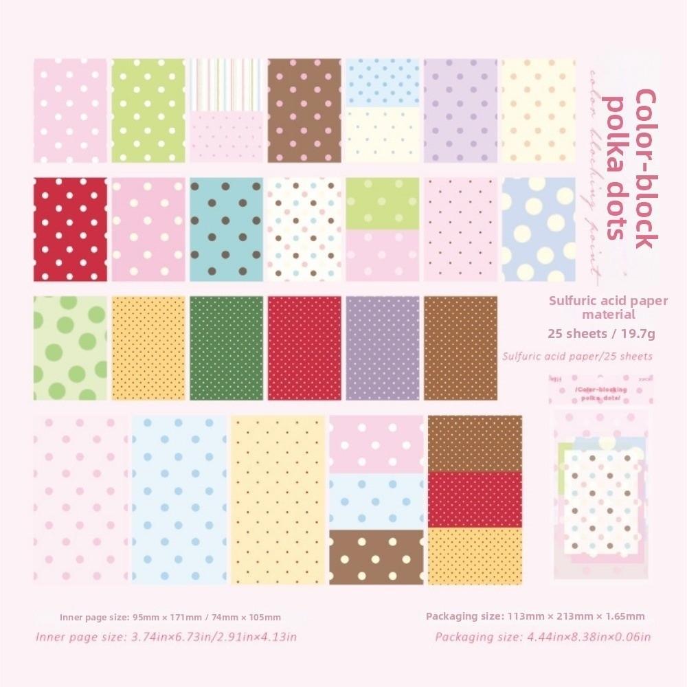 25 Blätter Handgemachtes Bastel-Notizblock DIY Schreibwarenpapier Scrapbooking Materialpapier Tagebuch