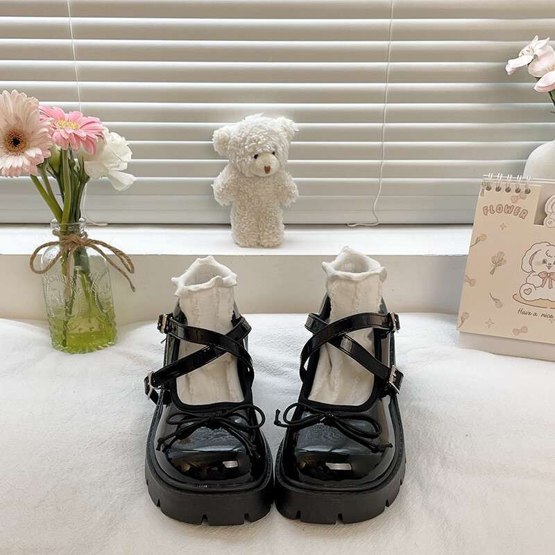 ins fairy wind summer new 2025 niche design sense Mary Jane shoes versatile platform high heel small leather shoes women