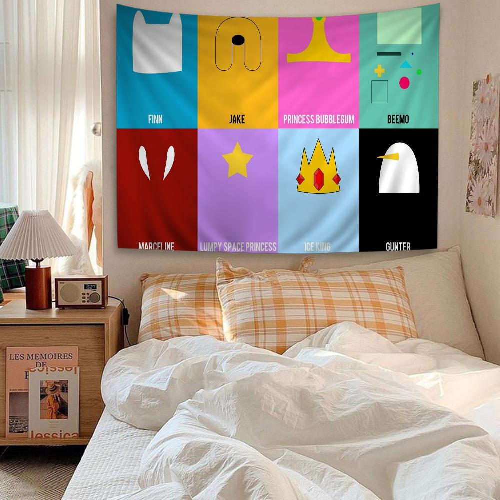 

Cartoon Adventure Time Anime Tapestry Wall Hanging Decoration Household Wall Hanging Home Decor 74x94cm(29x37in)